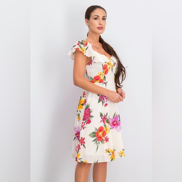 🌺 Fit & Flare Ruffle-Trim Cami Dress 🌺 - Picture 14 of 15